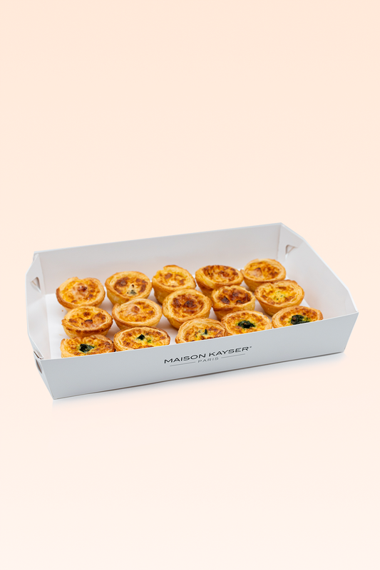 Bandeja mini quiches 15 uds