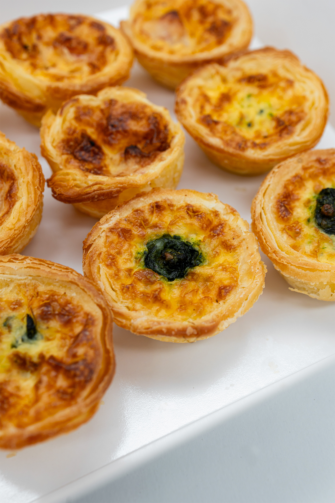 Bandeja mini quiches 15 uds