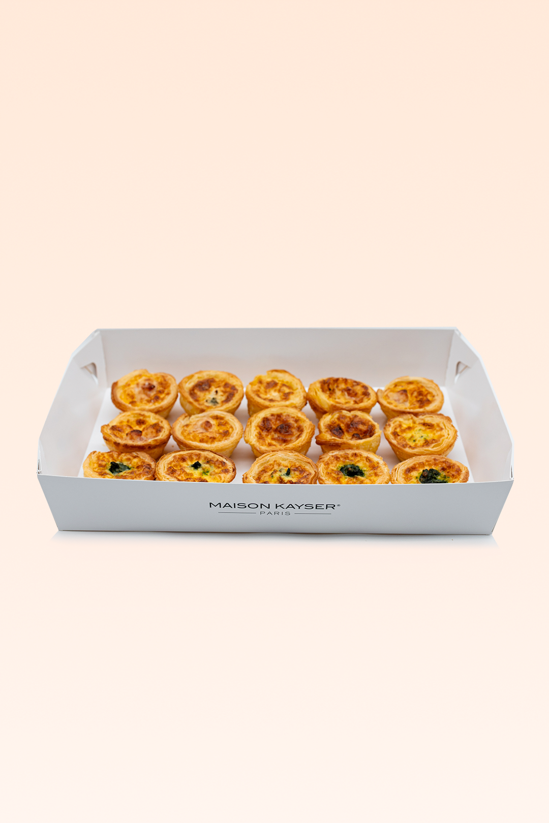 Bandeja mini quiches 15 uds