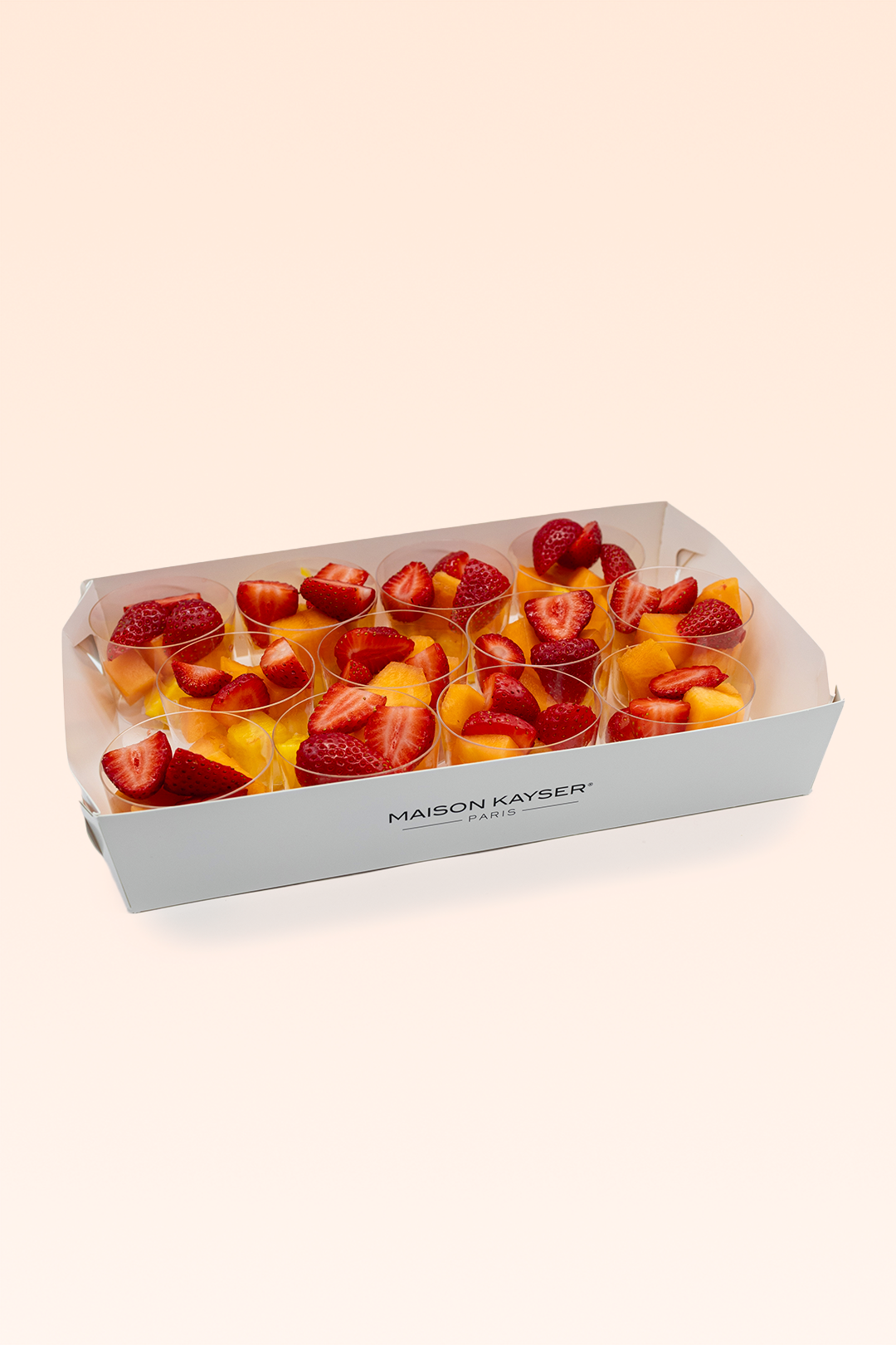 Bandeja Vasitos de Fruta 12 uds