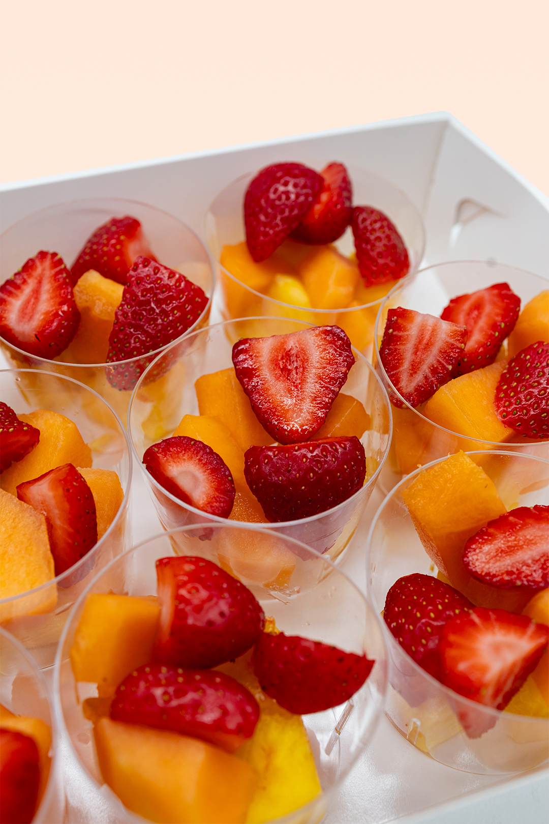 Bandeja Vasitos de Fruta 12 uds